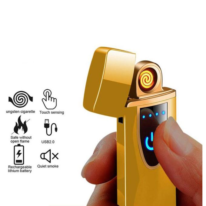 Lighter Touchscreen Cigarette Lighter Rechargeable Tungsten + USB Charging Cable